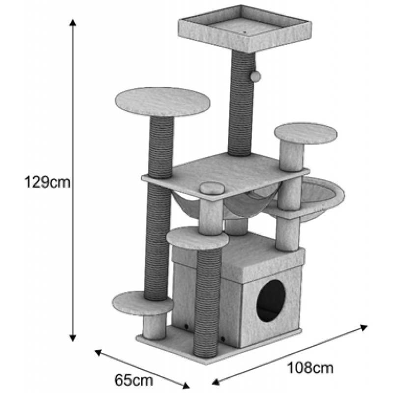 Multi-level cat tower 