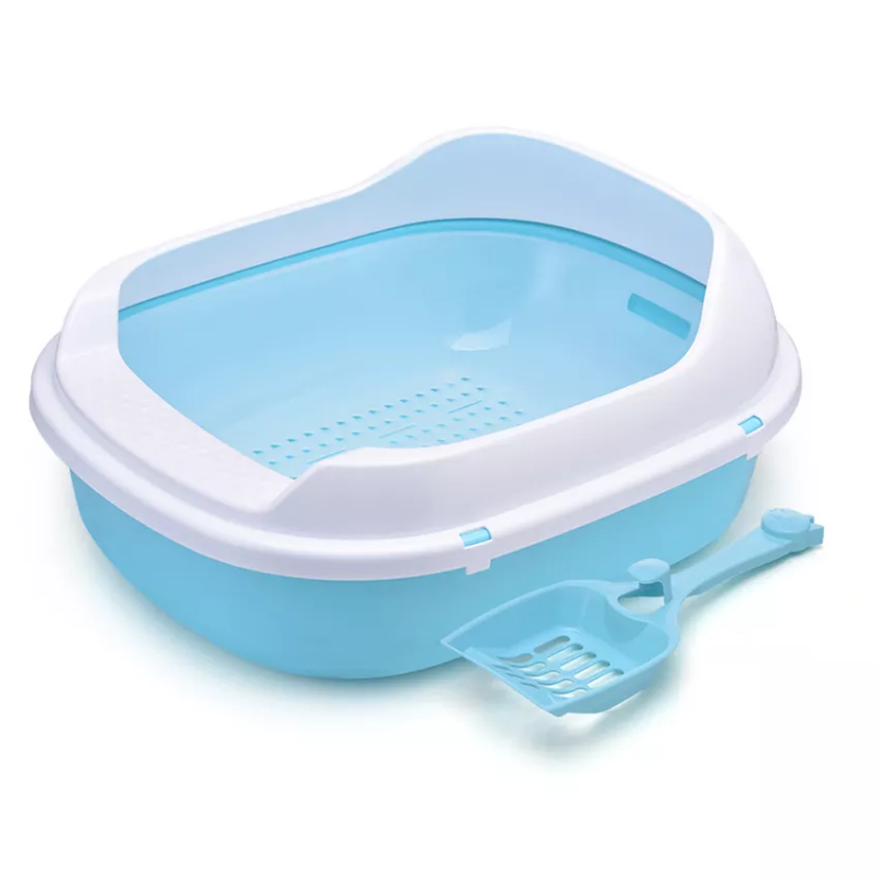 Factory Wholesale Cat Toilet Large Space Plastic Cat Litter Box