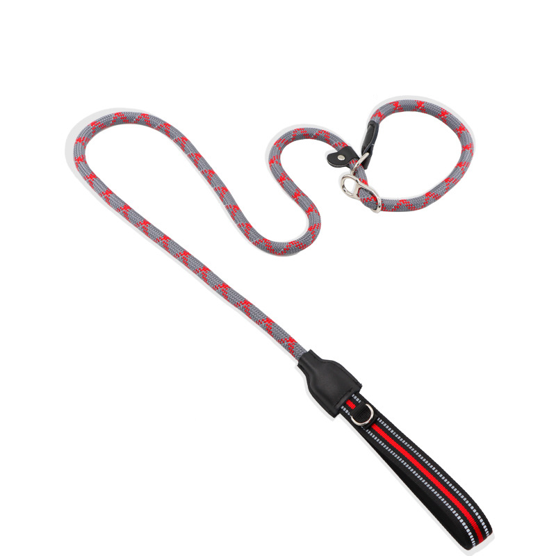 Wholesale multi-color nylon pet P rope pet chain traction puppy training explosion-proof dog leash 