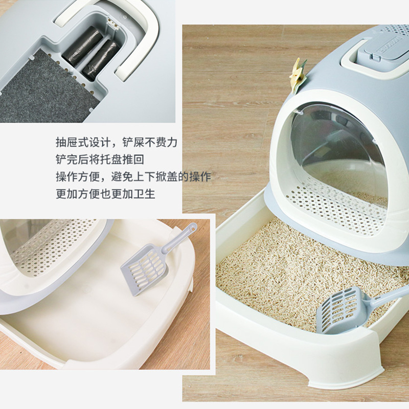 Promotional top quality automatic self cleaning training house litter boxes cat toilet 