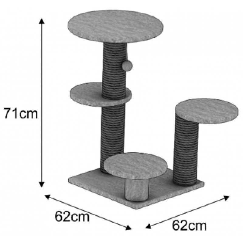 Multi-level cat tower 