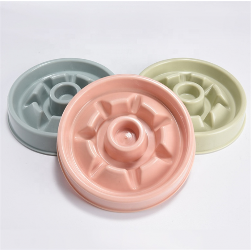 Manufacturer wholesale multi-colors design slow feeder pet dog bowls