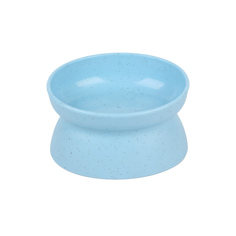 Factory Wholesale Color Box Packaging 15 Degree Tilted Pet Food or Water Bowl Plastic Dog Cat Feeding Bowl 